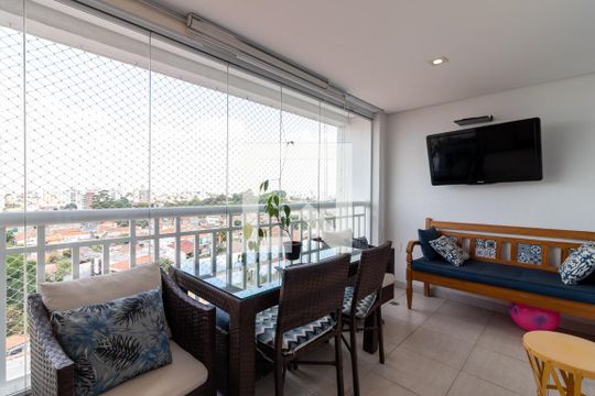Varanda Gourmet de apartamento para alugar com 3 quartos, 87m² em Vila Dom Pedro Ii, São Paulo