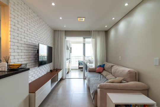 Sala de Estar de apartamento para alugar com 3 quartos, 87m² em Vila Dom Pedro Ii, São Paulo