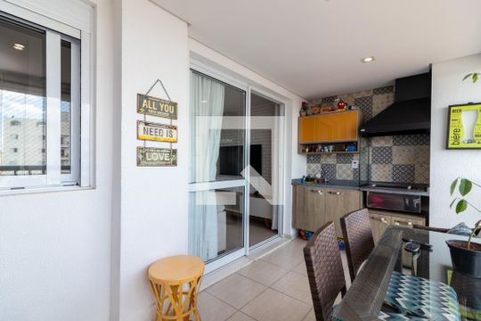 Varanda Gourmet de apartamento para alugar com 3 quartos, 87m² em Vila Dom Pedro Ii, São Paulo