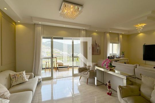 Sala de apartamento para alugar com 2 quartos, 140m² em Residencial Tambore Iii, Santana de Parnaíba