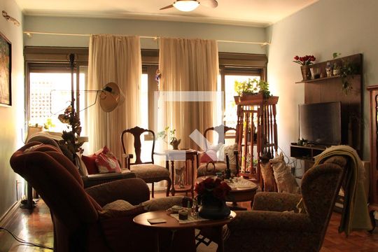 Sala de apartamento à venda com 4 quartos, 111m² em Rio Branco, Porto Alegre
