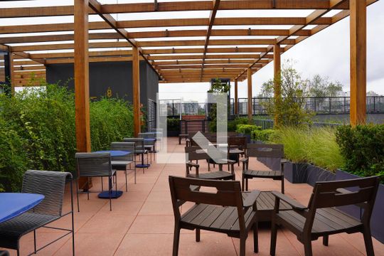 Área comum de kitnet/studio à venda com 1 quarto, 29m² em Pinheiros, São Paulo