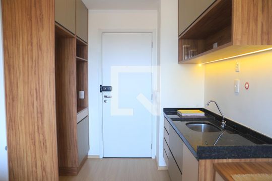 Cozinha de apartamento à venda com 1 quarto, 29m² em Mirandópolis, São Paulo