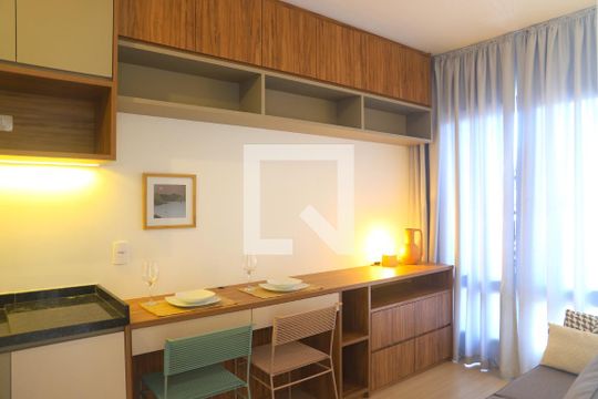 Sala de apartamento à venda com 1 quarto, 29m² em Mirandópolis, São Paulo