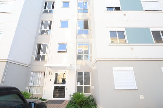Fachada do bloco de apartamento à venda com 2 quartos, 46m² em Estância Velha, Canoas