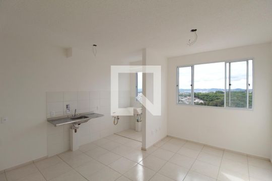 Sala e Cozinha de apartamento para alugar com 2 quartos, 43m² em Jardim dos Comerciários, Belo Horizonte