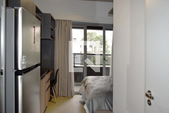 Cozinha de kitnet/studio à venda com 1 quarto, 22m² em Jardim Paulista, São Paulo