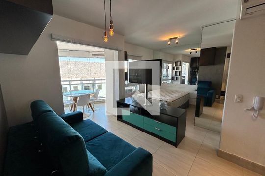 Sala/Cozinha de apartamento à venda com 1 quarto, 36m² em Barra Funda, São Paulo