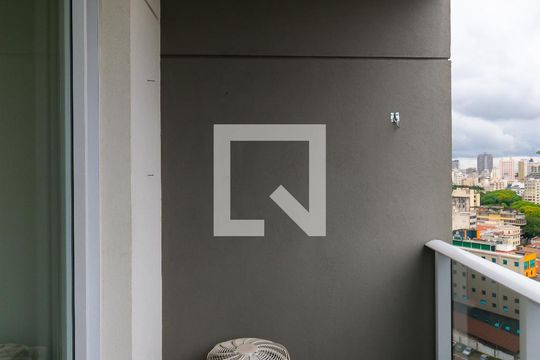 Varanda do Studio de kitnet/studio para alugar com 1 quarto, 24m² em Sé, São Paulo