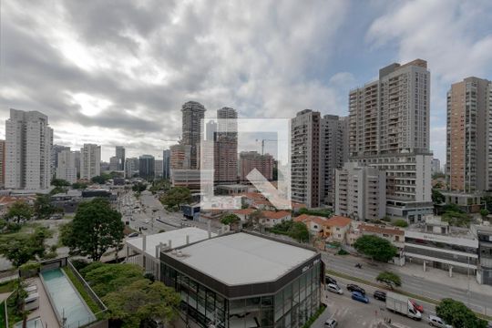 Vista da Varanda de kitnet/studio à venda com 1 quarto, 27m² em Jardim das Acacias, São Paulo