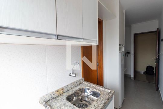 Cozinha de apartamento à venda com 1 quarto, 20m² em Vila Marieta, São Paulo