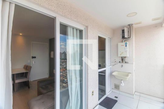 Varanda da Sala de apartamento para alugar com 2 quartos, 44m² em Vila Prudente, São Paulo