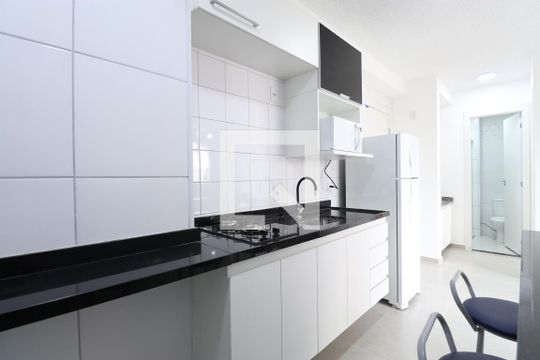 Cozinha de apartamento à venda com 2 quartos, 34m² em Várzea da Barra Funda, São Paulo
