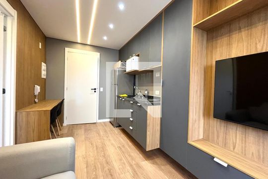 Sala/Cozinha de apartamento para alugar com 1 quarto, 29m² em Jardim Prudência, São Paulo