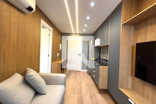 Sala/Cozinha de apartamento para alugar com 1 quarto, 29m² em Jardim Prudência, São Paulo