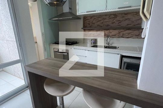 Cozinha de apartamento à venda com 2 quartos, 78m² em Vila da Serra, Nova Lima