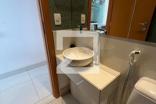 Lavabo de apartamento à venda com 2 quartos, 78m² em Vila da Serra, Nova Lima