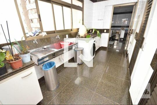 Área de serviço de apartamento à venda com 4 quartos, 276m² em Funcionários, Belo Horizonte