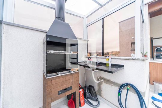 Área Gourmet de apartamento à venda com 2 quartos, 96m² em Vila Guarará, Santo André