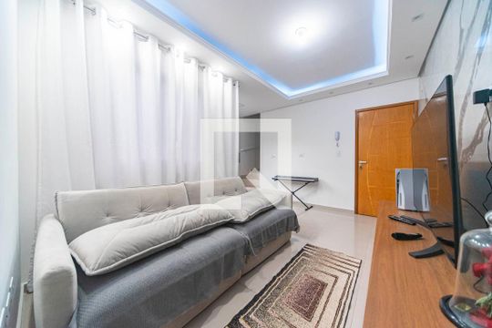 Sala de apartamento à venda com 2 quartos, 96m² em Vila Guarará, Santo André