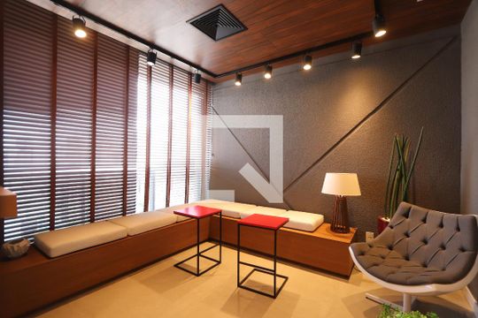 Área comum - Café de kitnet/studio para alugar com 1 quarto, 27m² em Bela Vista, São Paulo