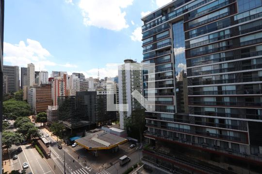 Vista da Varanda de kitnet/studio para alugar com 1 quarto, 27m² em Bela Vista, São Paulo