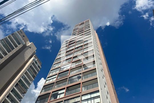Fachada do Prédio de kitnet/studio para alugar com 1 quarto, 26m² em Pompeia, São Paulo