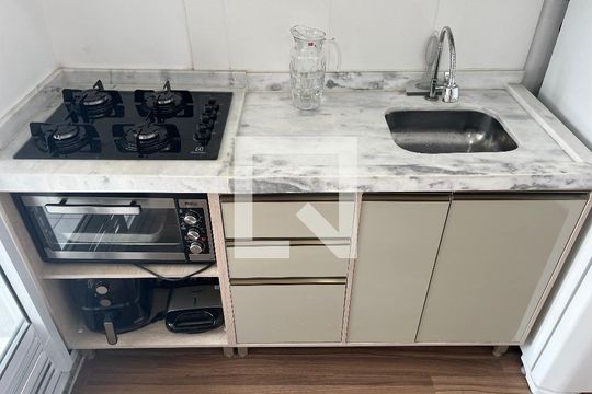 Cozinha - Armários de apartamento à venda com 2 quartos, 31m² em Lapa, São Paulo