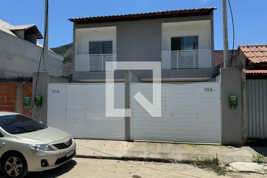 Fachada de casa de condomínio à venda com 3 quartos, 88m² em Vargem Pequena, Rio de Janeiro