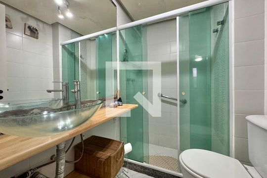 Suíte - Banheiro de apartamento à venda com 3 quartos, 108m² em Recreio dos Bandeirantes, Rio de Janeiro