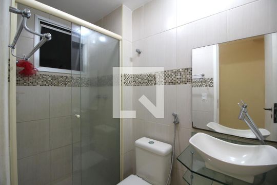 Banheiro Social de apartamento à venda com 2 quartos, 50m² em Pechincha, Rio de Janeiro