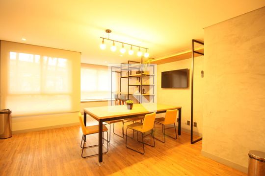 área comum de kitnet/studio à venda com 1 quarto, 25m² em Vila Andrade, São Paulo
