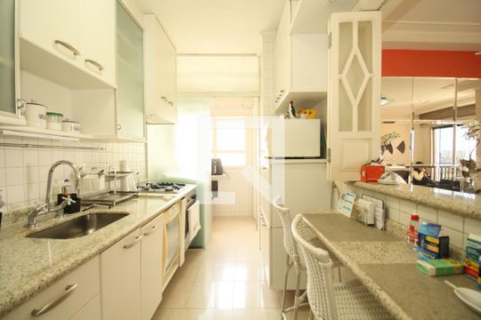 Cozinha - Armários de apartamento à venda com 3 quartos, 142m² em Jardim Caboré, São Paulo