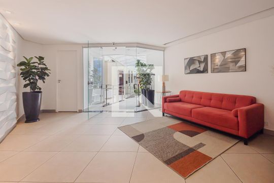 Hall social de apartamento para alugar com 1 quarto, 35m² em Jardim Paulista, São Paulo