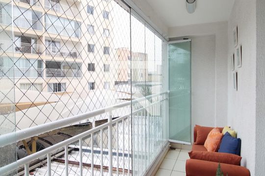Varanda da Sala de apartamento para alugar com 3 quartos, 75m² em Castelo, Belo Horizonte