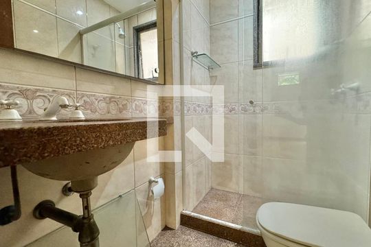 Suíte - Banheiro de apartamento à venda com 3 quartos, 110m² em Recreio dos Bandeirantes, Rio de Janeiro
