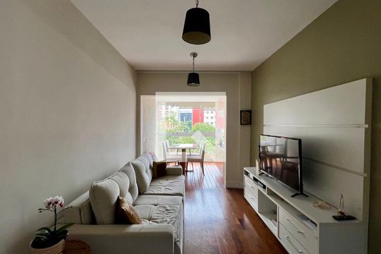 Sala de apartamento à venda com 1 quarto, 53m² em Pinheiros, São Paulo