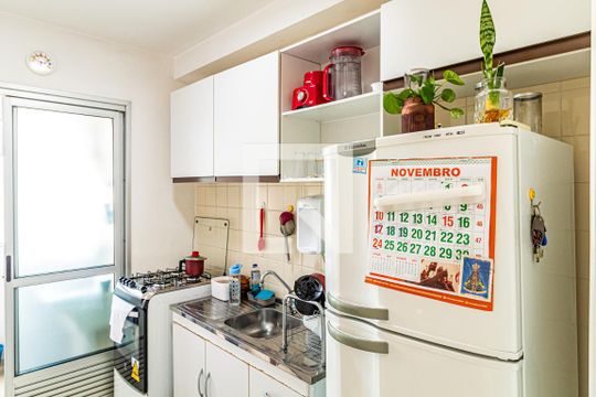 Cozinha de apartamento à venda com 2 quartos, 56m² em Jardim Esmeralda, São Paulo
