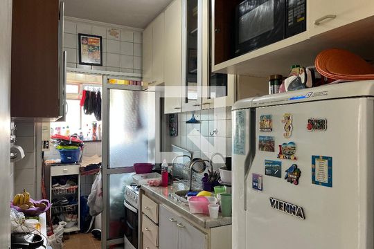 Cozinha de apartamento à venda com 2 quartos, 52m² em Barra Funda, São Paulo