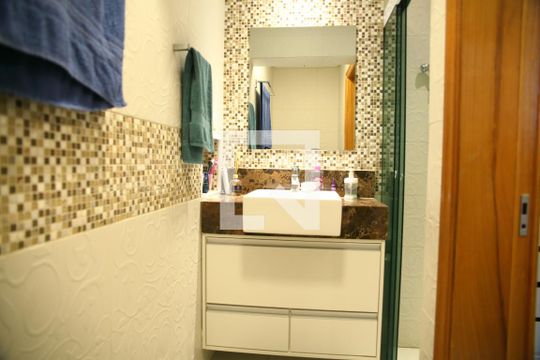 Banheiro suíte 1 de apartamento à venda com 2 quartos, 84m² em Centro, São Bernardo do Campo