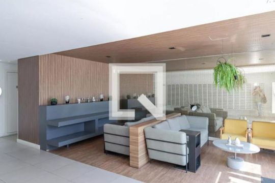 Área comum de kitnet/studio para alugar com 1 quarto, 43m² em Campo Belo, São Paulo