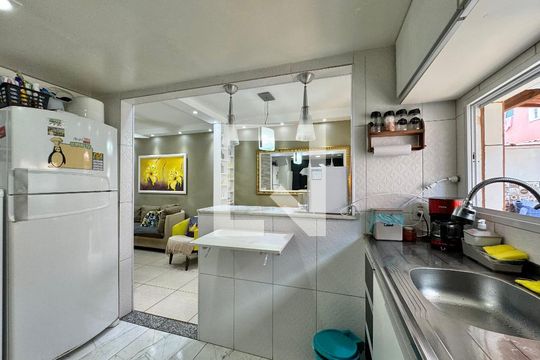Cozinha de casa de condomínio à venda com 3 quartos, 85m² em Vargem Pequena, Rio de Janeiro