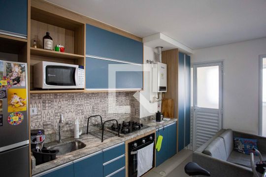 Cozinha de apartamento à venda com 2 quartos, 46m² em Centro, Diadema