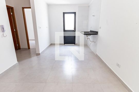Sala/Cozinha de apartamento à venda com 2 quartos, 43m² em Chácara Mafalda, São Paulo