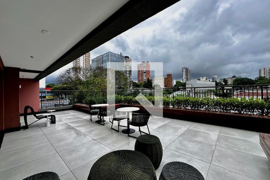 Terraço de casa para alugar com 1 quarto, 26m² em Santo Amaro, São Paulo