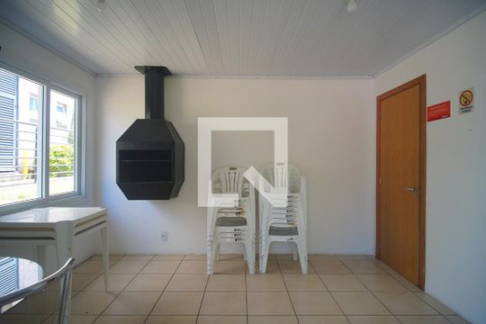 Área comum - Salão de festas de apartamento à venda com 2 quartos, 63m² em Rondônia, Novo Hamburgo