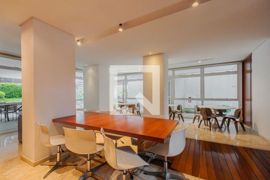 Área comum de apartamento para alugar com 1 quarto, 85m² em Jardim Paulista, São Paulo