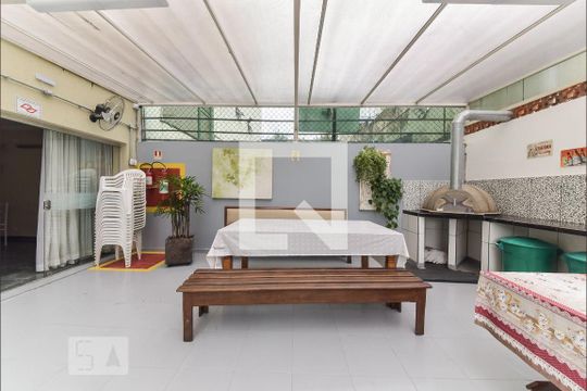 Área comum - Churrasqueira de apartamento para alugar com 3 quartos, 92m² em Baeta Neves, São Bernardo do Campo