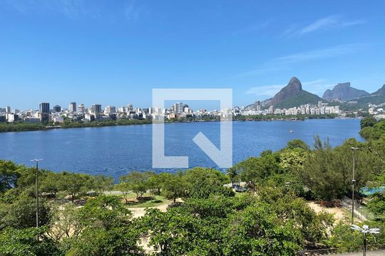 Vista da sala de apartamento à venda com 3 quartos, 160m² em Lagoa, Rio de Janeiro