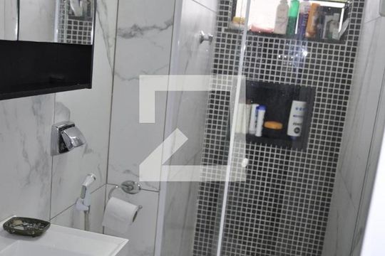 Banheiro Social de apartamento à venda com 1 quarto, 38m² em Méier, Rio de Janeiro